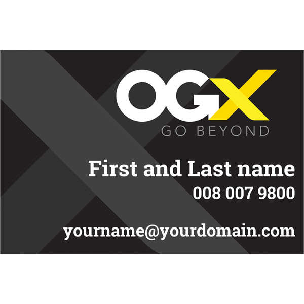 Personalized OGX Car Magnet Black (14 x 22)