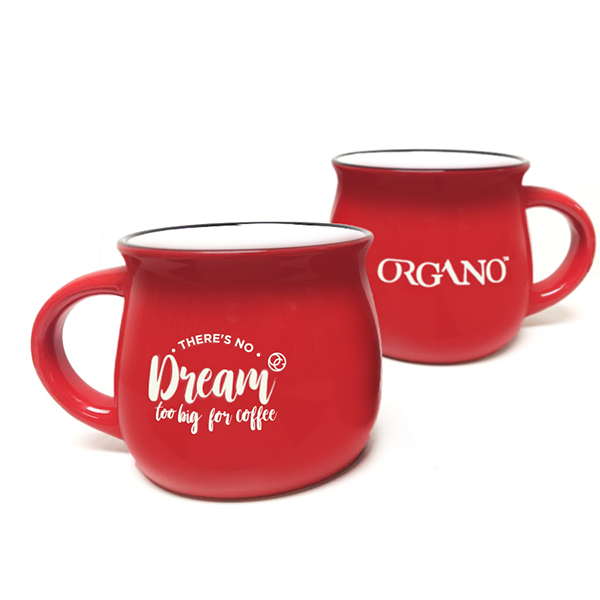 10oz Ceramic Dream Mug By Organo - Red