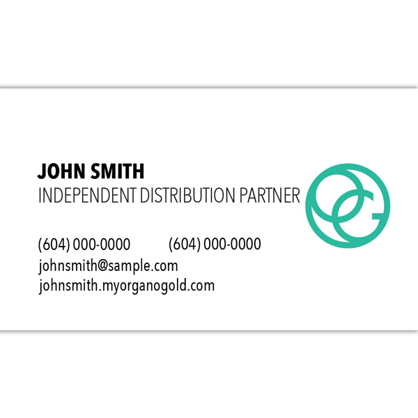 Organo Purposely Unordinary White Business Card English 200