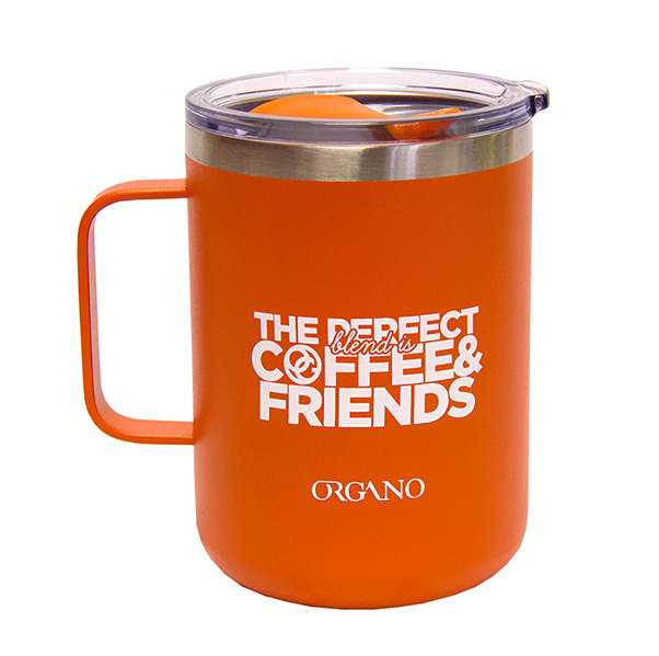 Organo Coffee & Friends SS Camper Mug - Tangerine