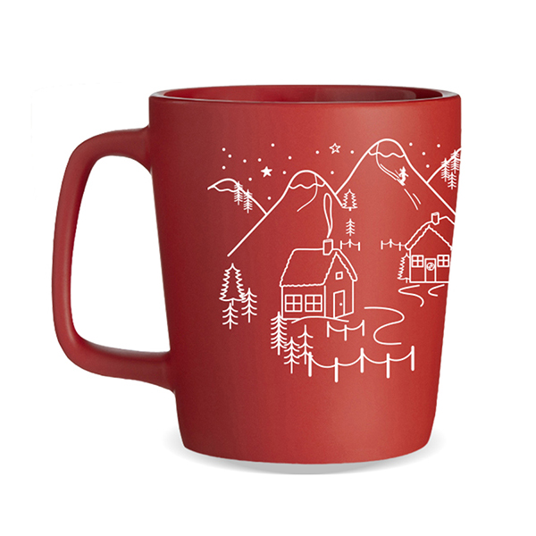 Organo Winter Wonderland Mug - Red