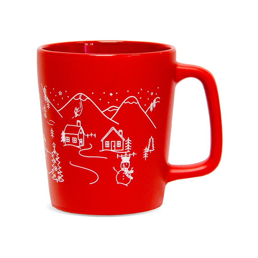 Organo Winter Wonderland Mug - Red