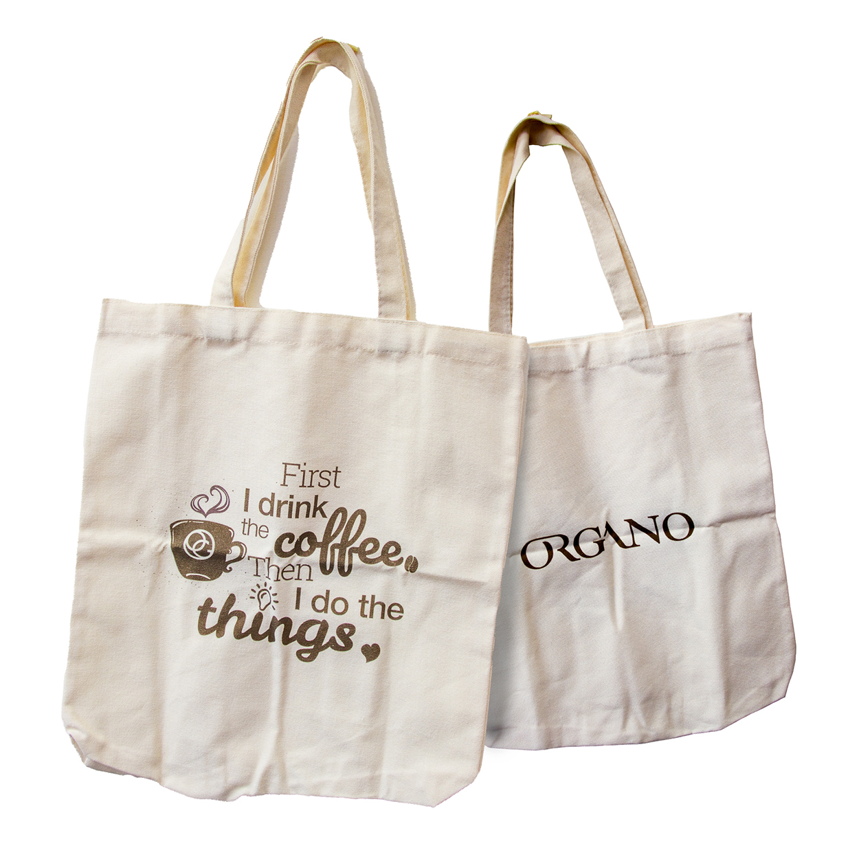 First Drink Coffee 12 oz Canvas Tote