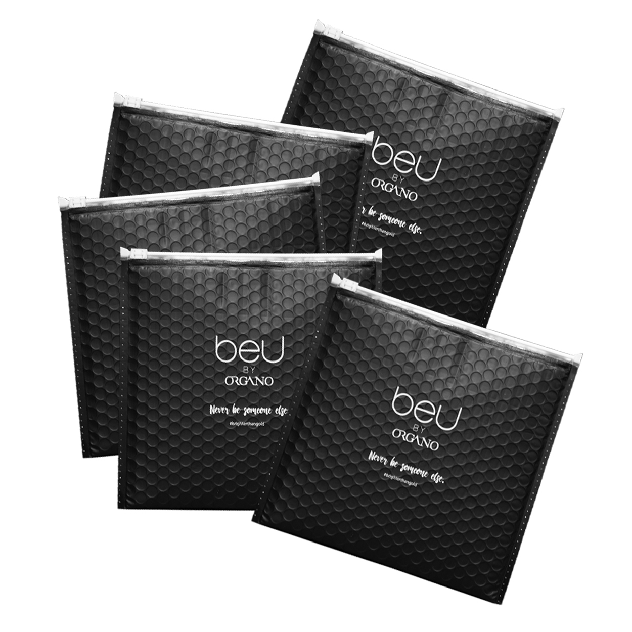 BeU Black Mailer Pack of 5