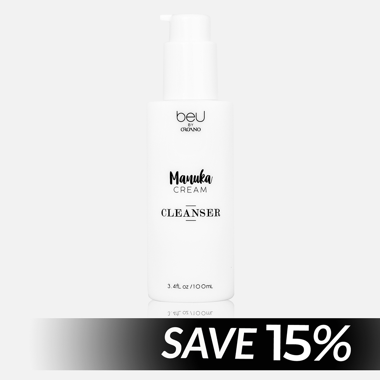 beU by ORGANO Manuka Cream Cleanser 3.4 fl.oz./ 100mL
